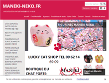 Tablet Screenshot of maneki-neko.fr